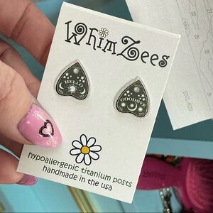 Whimzees Planchette Earrings with Titanium Posts